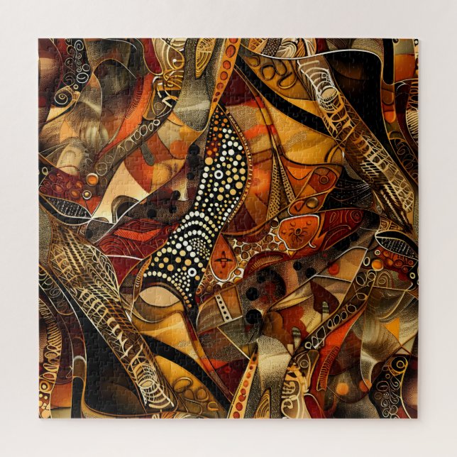 Puzzle des Motifs tribaux africains (Vertical)