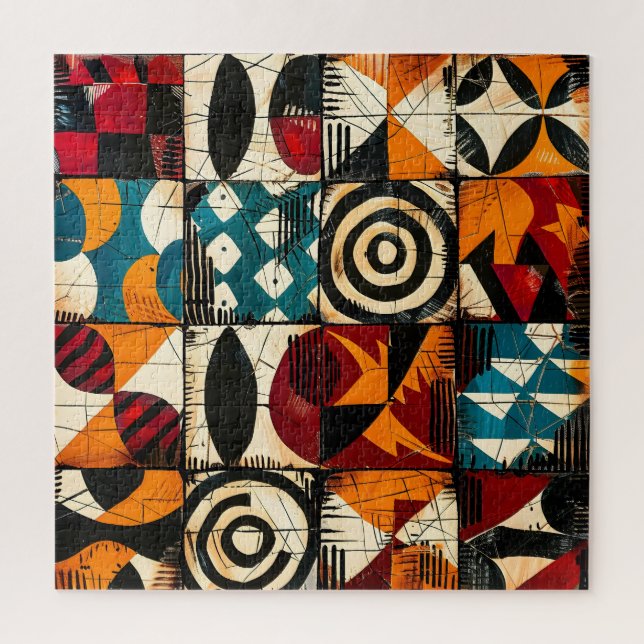 Puzzle des Motifs tribaux africains (Vertical)