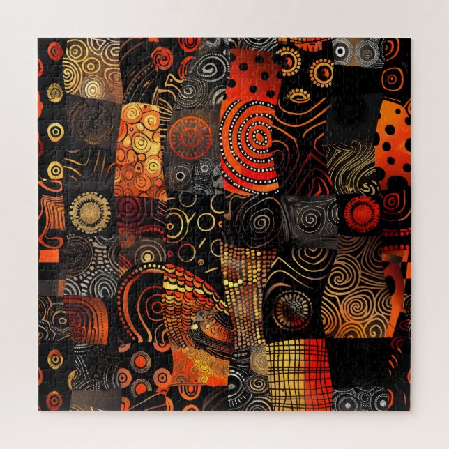 Puzzle des Motifs tribaux africains (Vertical)