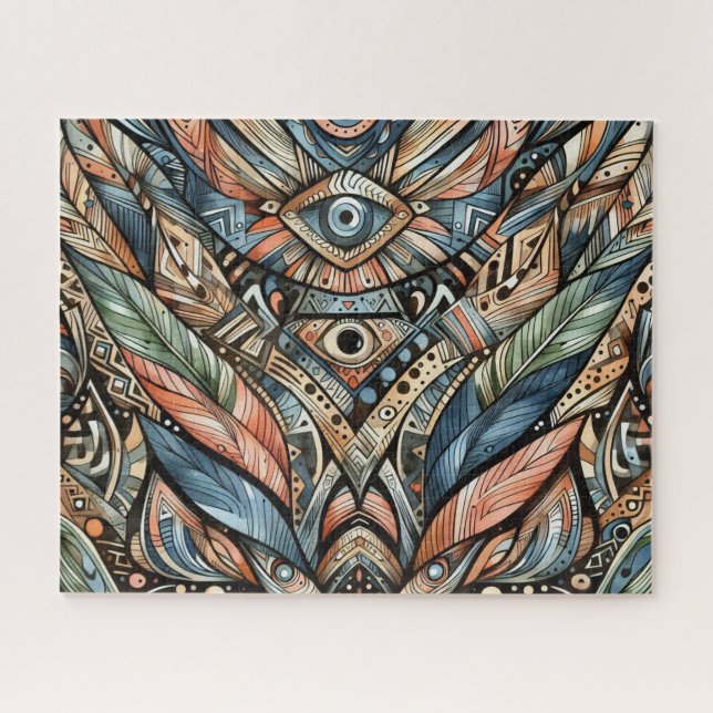 Puzzle des Motifs tribaux africains (Horizontal)