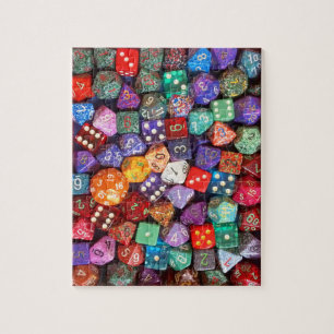 Puzzle dés multicolores