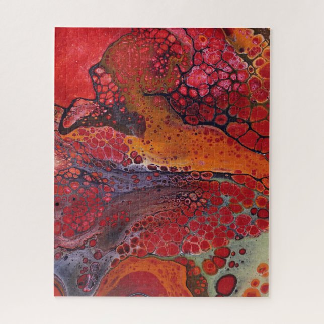Puzzle des niveaux de feu de lave, 16" x 20", 520  (Vertical)