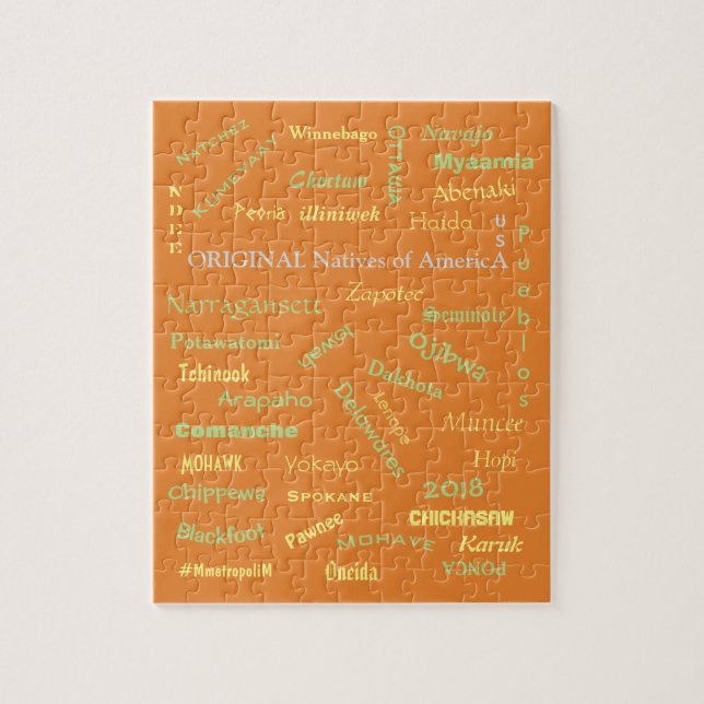 Puzzle des noms amérindiens, par MMETROPOLIM* (Vertical)