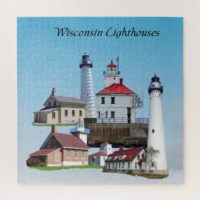 Puzzle des phares du Wisconsin (Vertical)