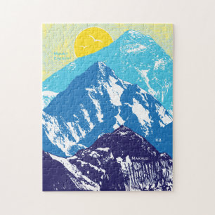 Puzzle des pics himalayens de 11x14