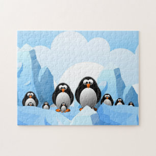 Puzzle des pingouins d'hiver