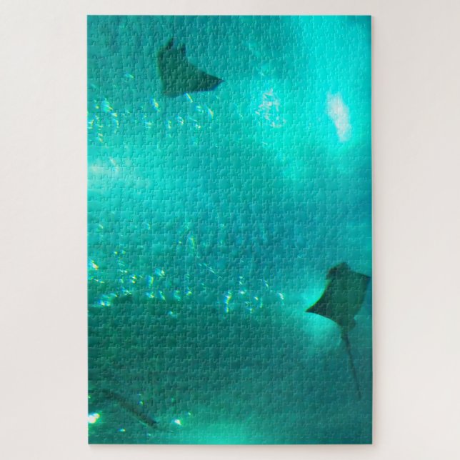 Puzzle Des rayons de soleil dans un aquarium. Jigsaw Puzz (Vertical)