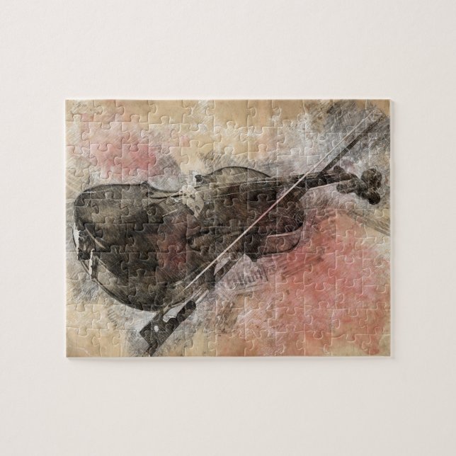 Puzzle Des sons de musique. Violon (Horizontal)