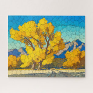 Puzzle Desert Cottonwoods par After Maynard Dixon