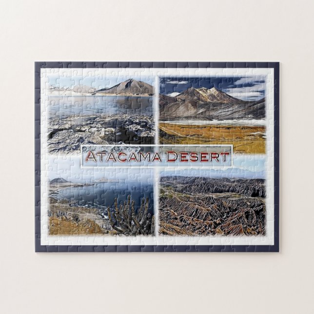 Puzzle Désert d'Atacama - Chili - Mosaïque - (Horizontal)