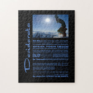 Puzzle Desiderata Poem Snowboard Extreme