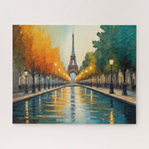 Puzzle Design abstrait moderne Or Orange Bleu européen