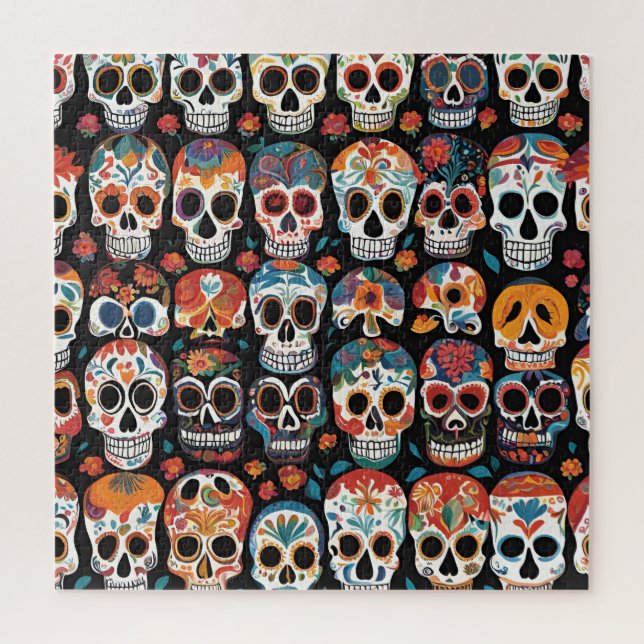 Puzzle Design artistique populaire mexicaine dynamique (Vertical)
