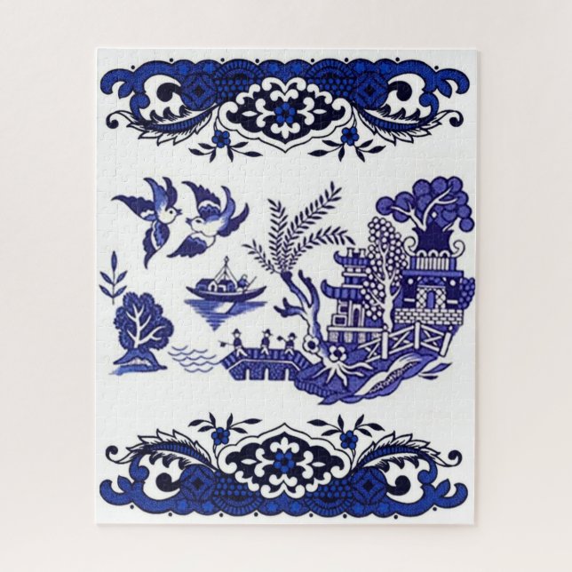 Puzzle Design classique de saule bleu (Vertical)