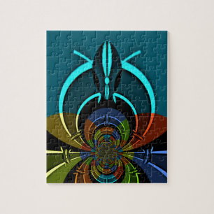 Puzzle Design coloré du Bouclier Masaï