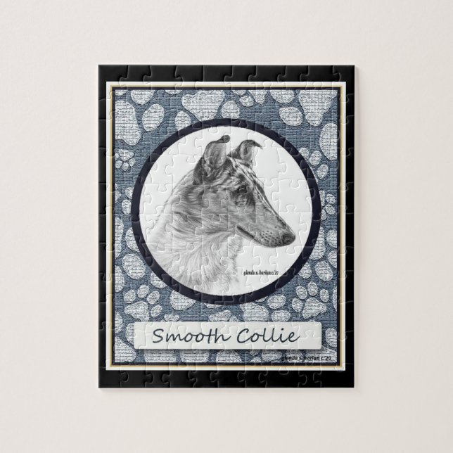 Puzzle Design d'art Collie lisse (Vertical)