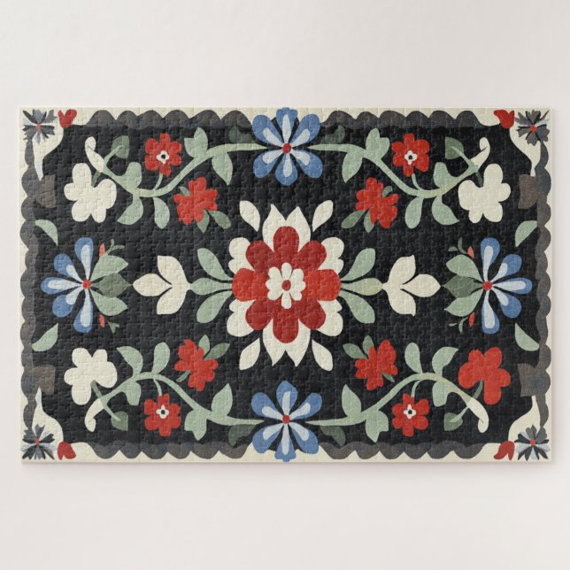 Puzzle Design d'art populaire vintage (Horizontal)