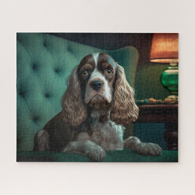 Puzzle Design de portrait classique de Cocker Spaniel élé (Horizontal)