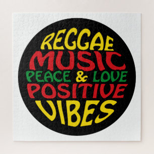 Puzzle Design de reggae avec des paroles et des citations