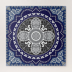 Puzzle Design floral détaillé de l'Écharpe Paisley