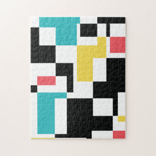 Puzzle Design graphique géométrique moderne, amusant et c