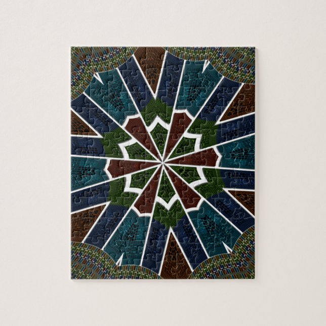 Puzzle Design inspiré de Sari avec détails complexes (Vertical)