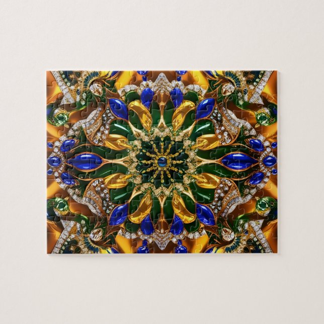 Puzzle Design moderne abstrait couleurs Brésil (Horizontal)