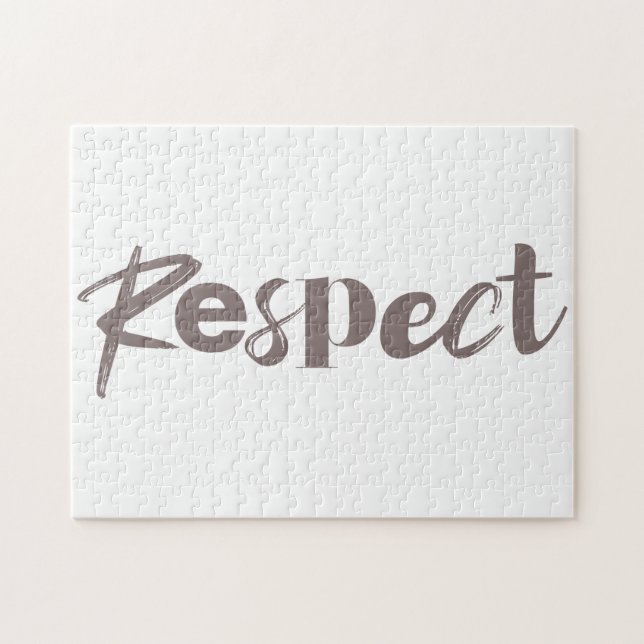 Puzzle Design moderne, créatif, cool, tendance du respect (Horizontal)