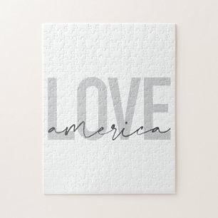 Puzzle Design moderne, simple, chic, cool de Love America