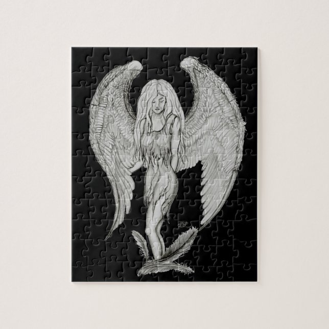 Puzzle Design noir et blanc Angel (Vertical)