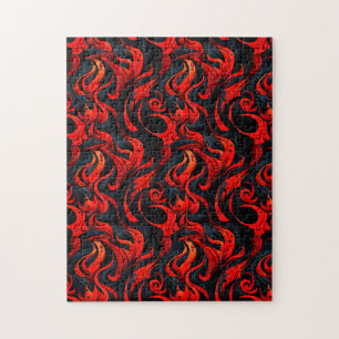 Puzzle Design noir et rouge