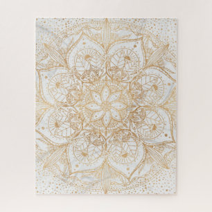 Puzzle Design tendance or floral Mandala Marble