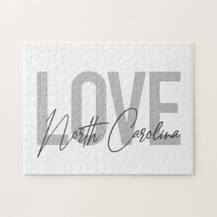 Puzzle Design urbain simple, moderne, Amour Caroline du N