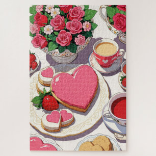 Puzzle dessert fraise