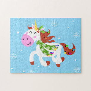 Puzzle Dessin animé de Christmas Unicorn