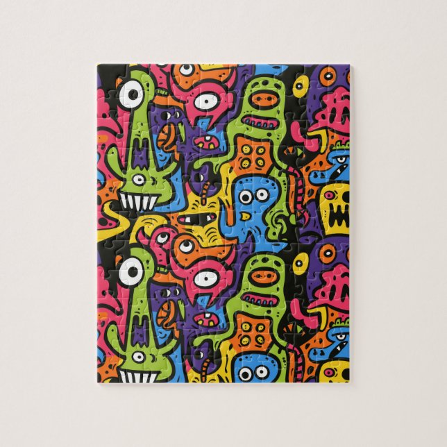 Puzzle Dessin animé funky (Vertical)