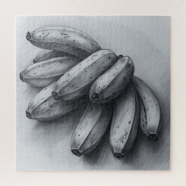 Puzzle Dessin au crayon de banane à couper le souffle (Vertical)
