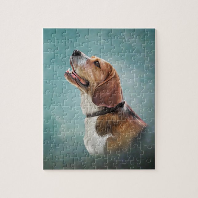 Puzzle Dessin Beagle de chien (Vertical)