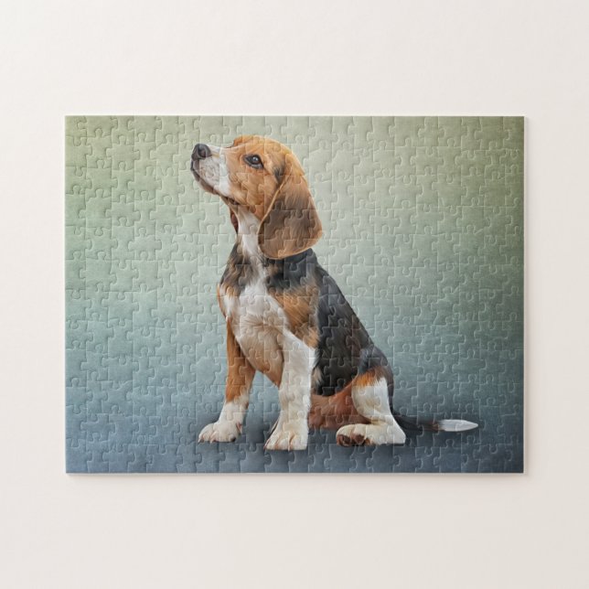 Puzzle Dessin Beagle de chien 7 (Horizontal)