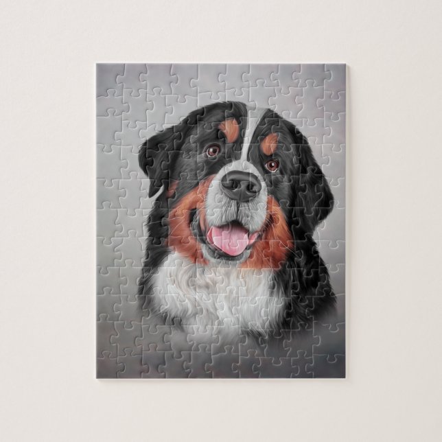 Puzzle Dessin Bernese Mountain Dog (Vertical)