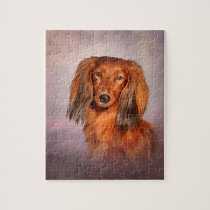 Puzzle Dessin Dachshund de race de chien