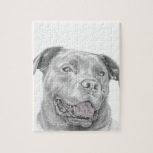 Puzzle Dessin d'art de Pit Bull