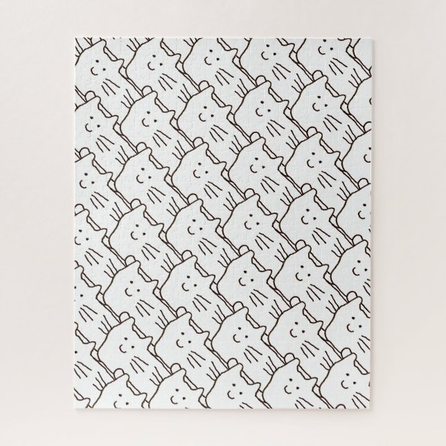 Puzzle Dessin de chat simple de dessin animé (Vertical)