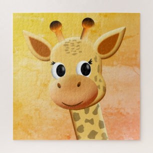 Puzzle Dessin de Giraffe Bébé mignonne