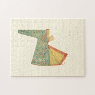 Puzzle Dessin de kimono demi-fini