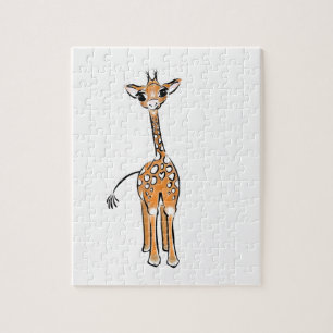 Puzzle Dessin de la girafe de la mignonne