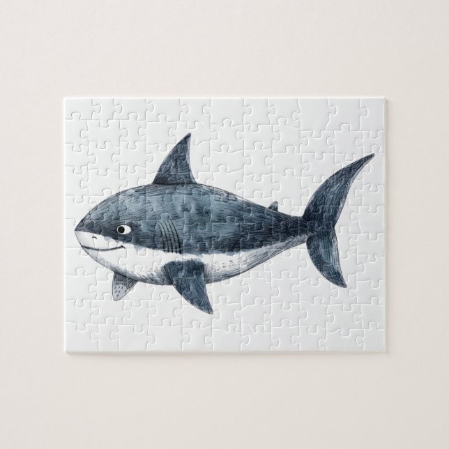 Puzzle Dessin de requin Petit (Horizontal)