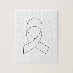 Puzzle Dessin de ruban blanc