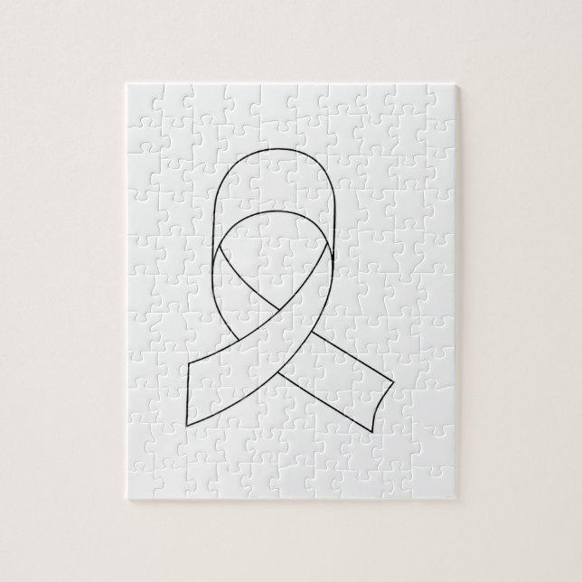 Puzzle Dessin de ruban blanc (Vertical)