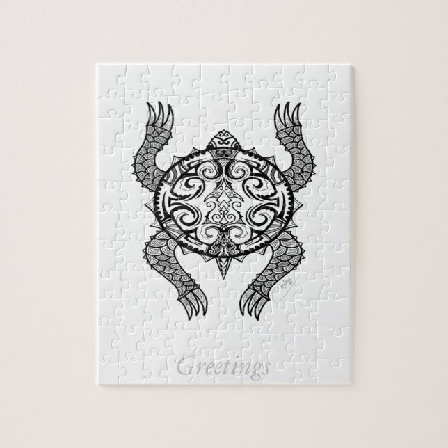 Puzzle Dessin de tortue (Vertical)